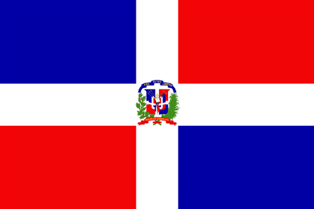 Coloring page for the flag of dominican republic