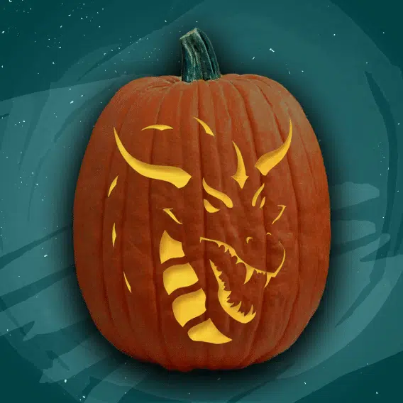 Dragon strike â free pumpkin carving patterns