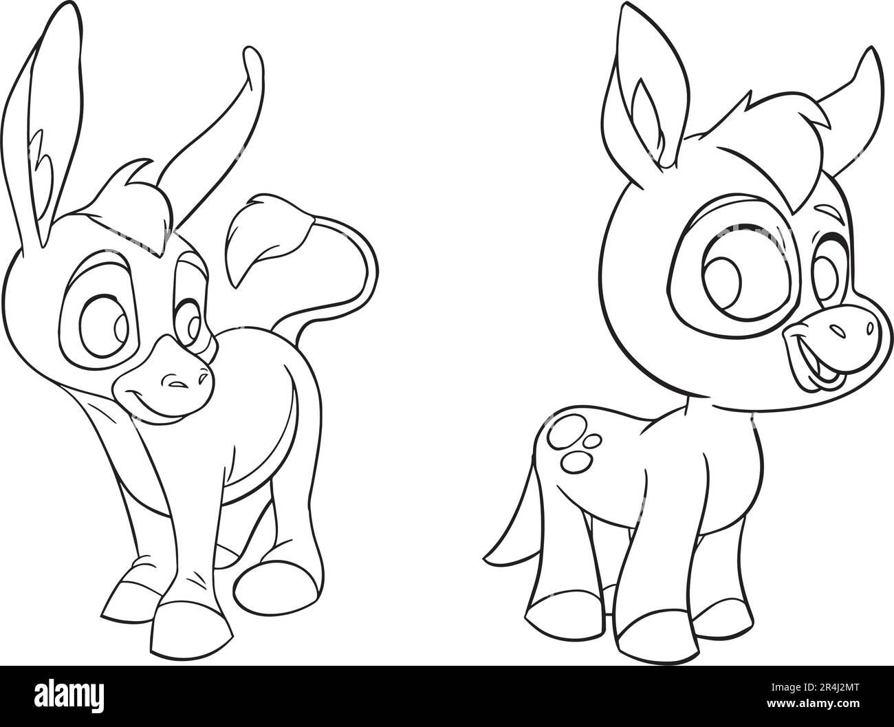 Simple donkey coloring hi