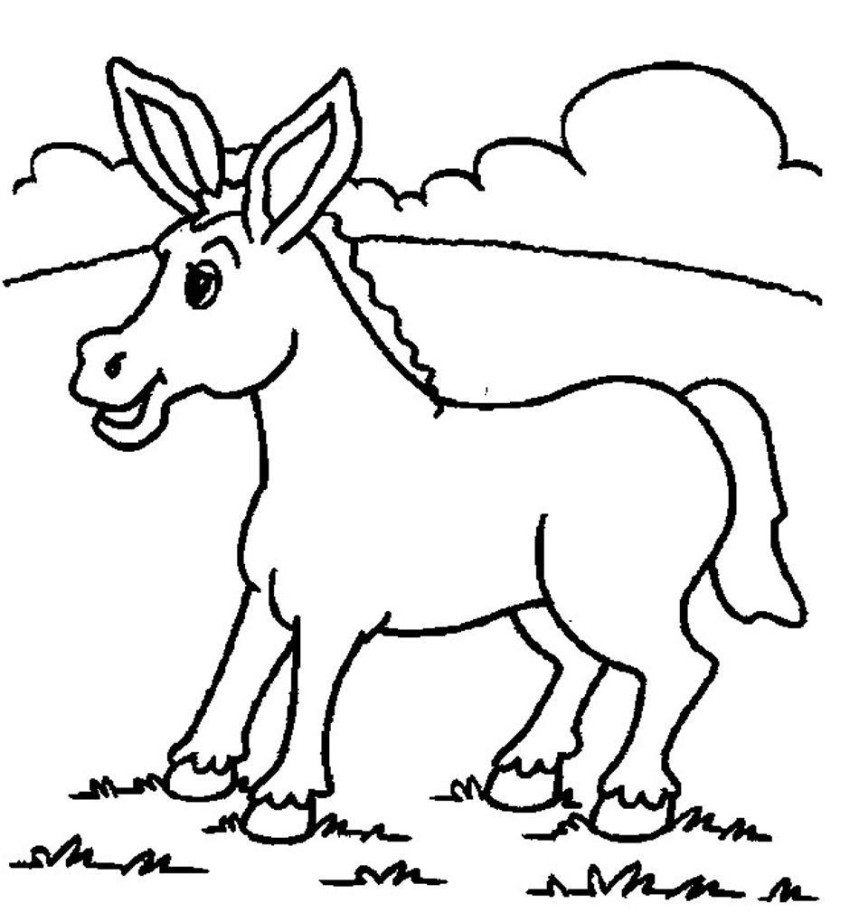 Free printable donkey coloring pages for kids animal coloring pages animal templates farm animal coloring pages