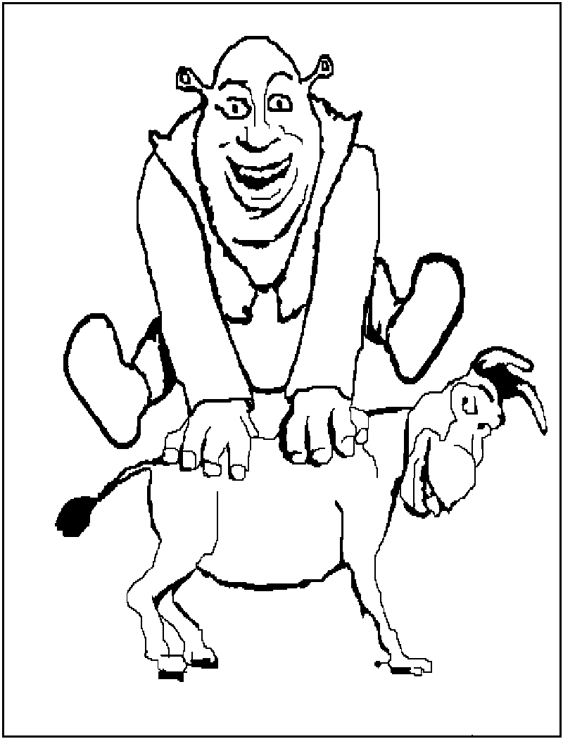 Coloring pages shrek coloring pages printable
