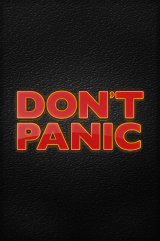 Dont panic iphone wallpaper by etherflame on