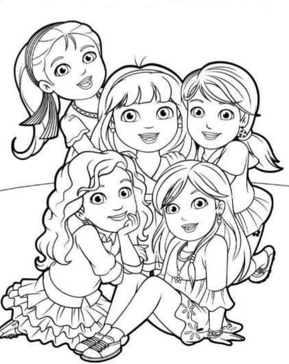 Coloring page dora and friends dora and friends dora and friends mermaid coloring pages coloring pages for kids