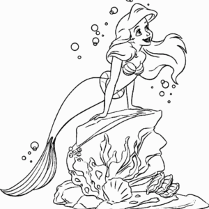 Little mermaid coloring pages printable for free download