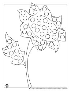 Fall dot marker coloring pages woo jr kids activities childrens publishing