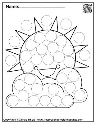 Set of spring dot marker free coloring pages free coloring pages dot marker activities coloring pages