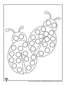 Spring dot coloring pages woo jr kids activities childrens publishing