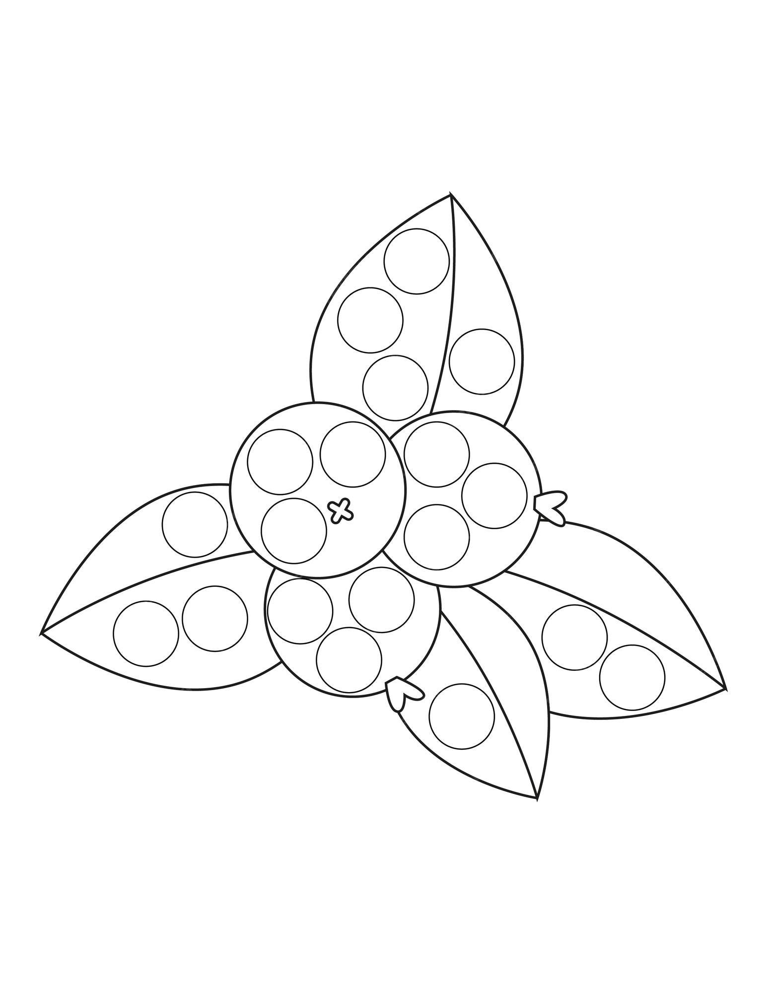 Premium vector autumn dot markers coloring pages for kids