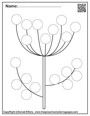 Set of spring dot marker free coloring pages do a dot dot markers dot marker activities