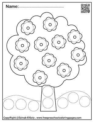 Set of spring dot marker free coloring pages dot markers free coloring pages do a dot