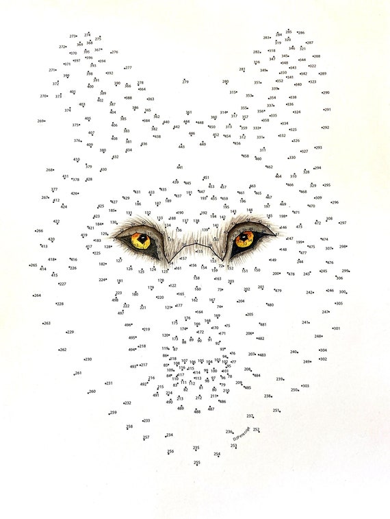 Wolf extreme dot to dot pdf activity and coloring page