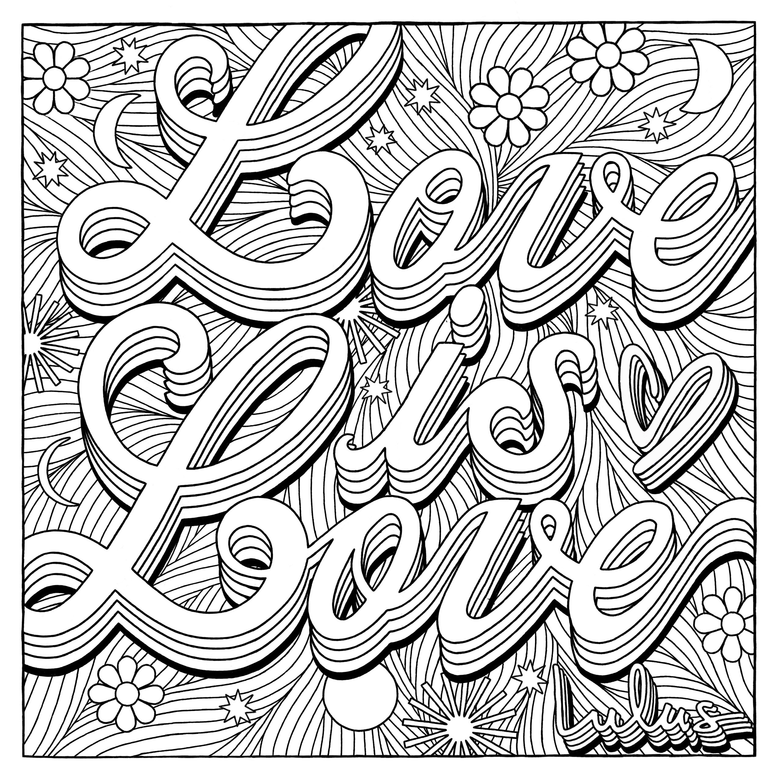 Print adult coloring pages for free