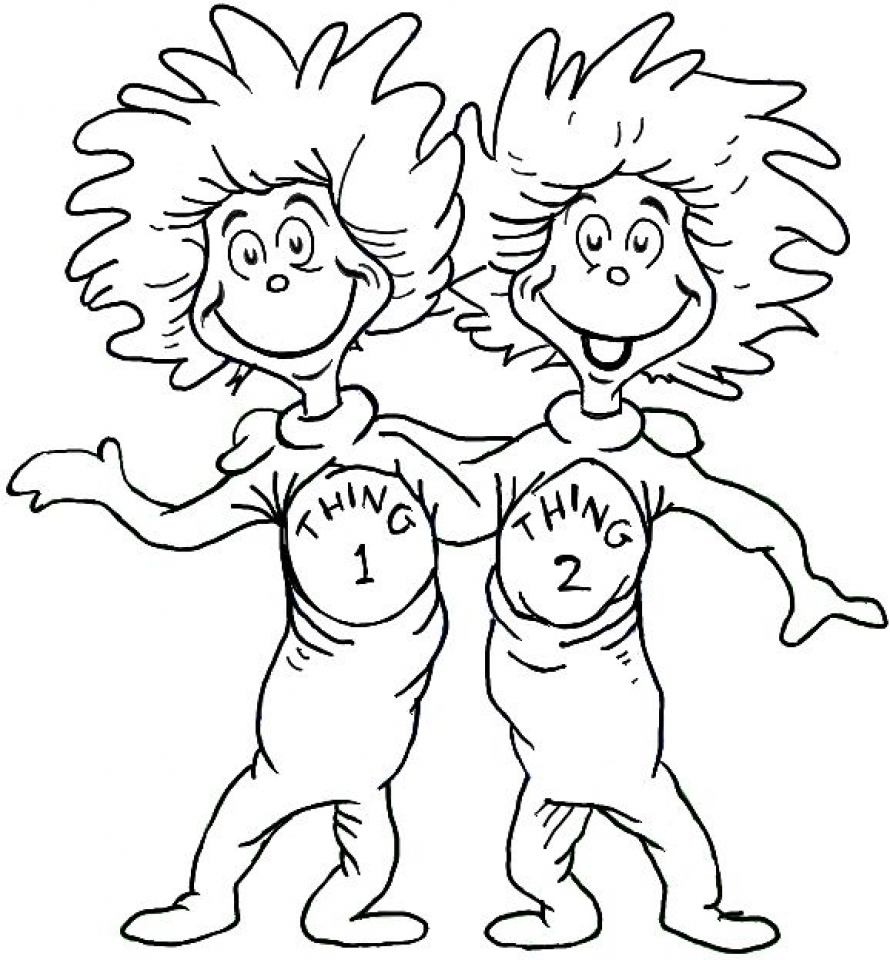 Coloring pages free printable dr seuss coloring pages