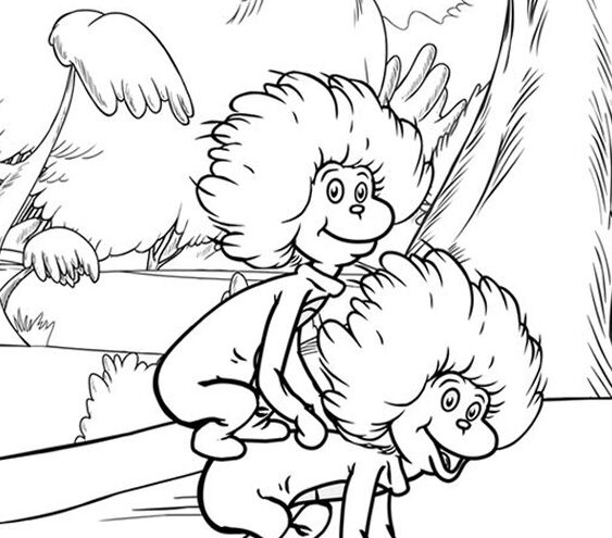 Free easy to print dr seuss coloring pages