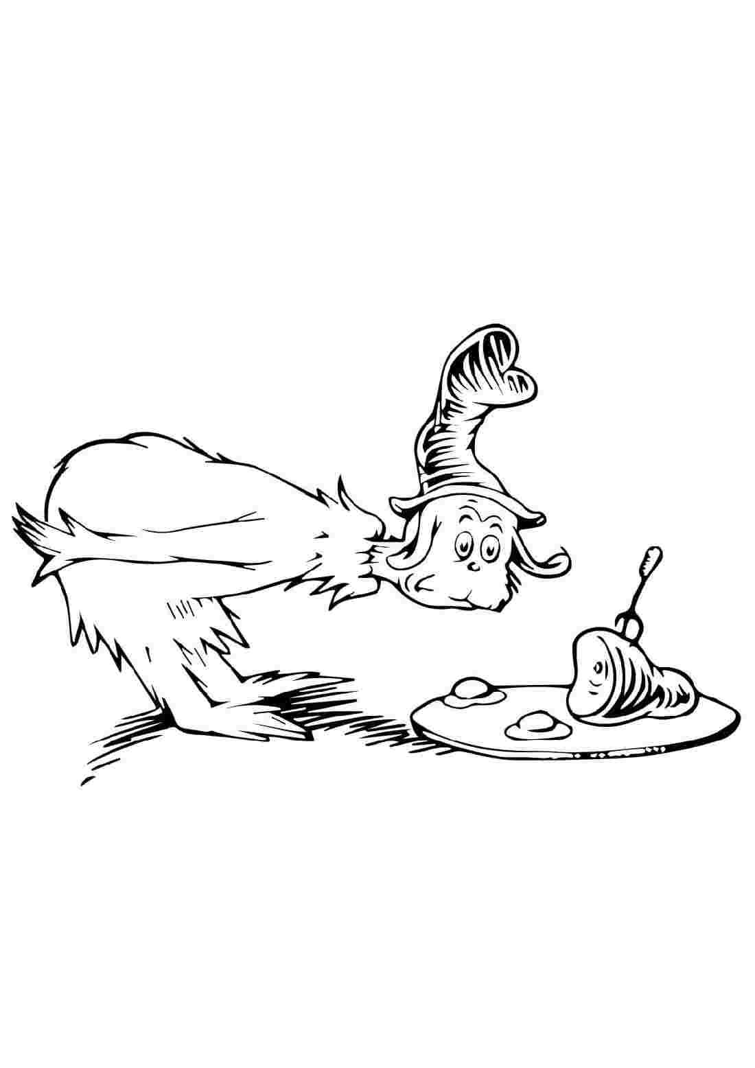 Green eggs and ham coloring pages dr seuss coloring pages green eggs and ham coloring pages inspirational