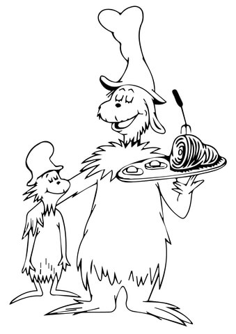 Green eggs and ham coloring pages free coloring pages