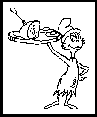 Green eggs and ham dr seuss coloring pages