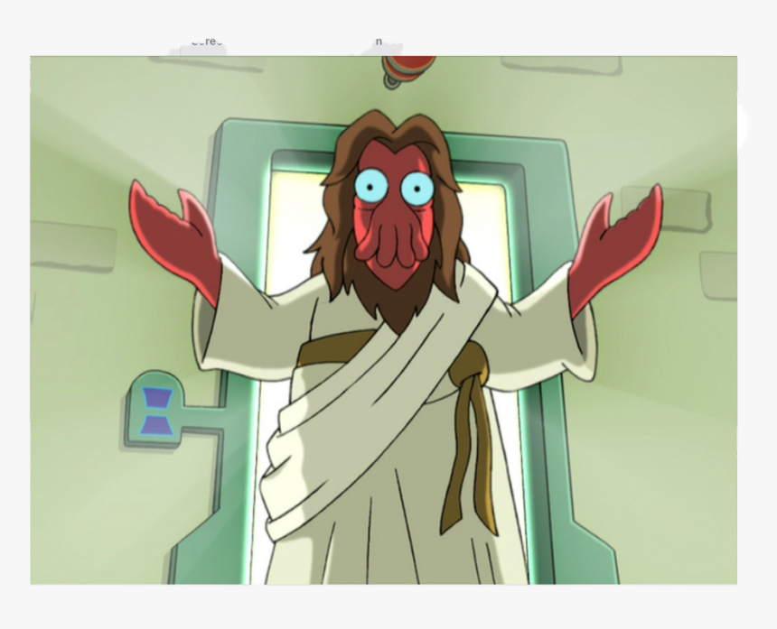 Futurama zoidberg as jesus hd png download transparent png image