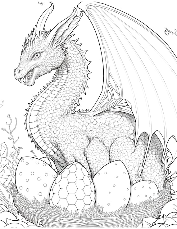 Dragon coloring pages for teens and adults printable coloring pages coloring for adults