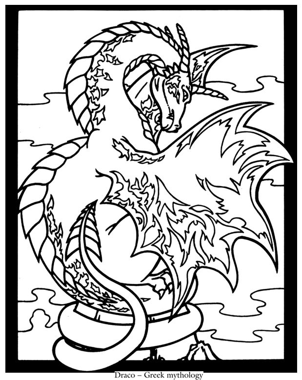 Unleash your creativity with legendary dragons coloring book