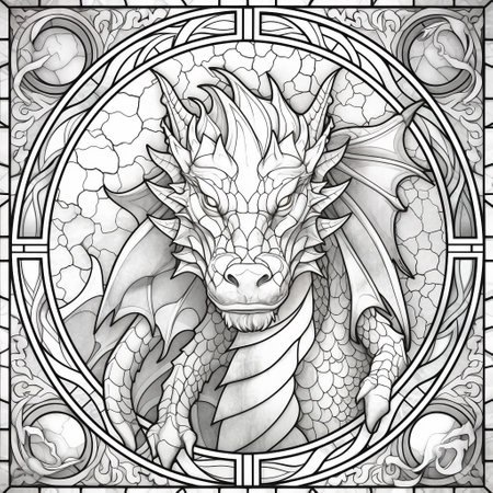 Free coloring page dragon photos and vectors