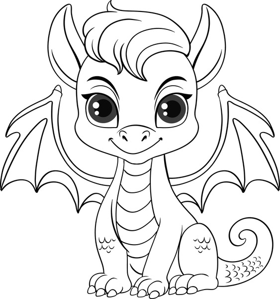 Dragon coloring pages royalty