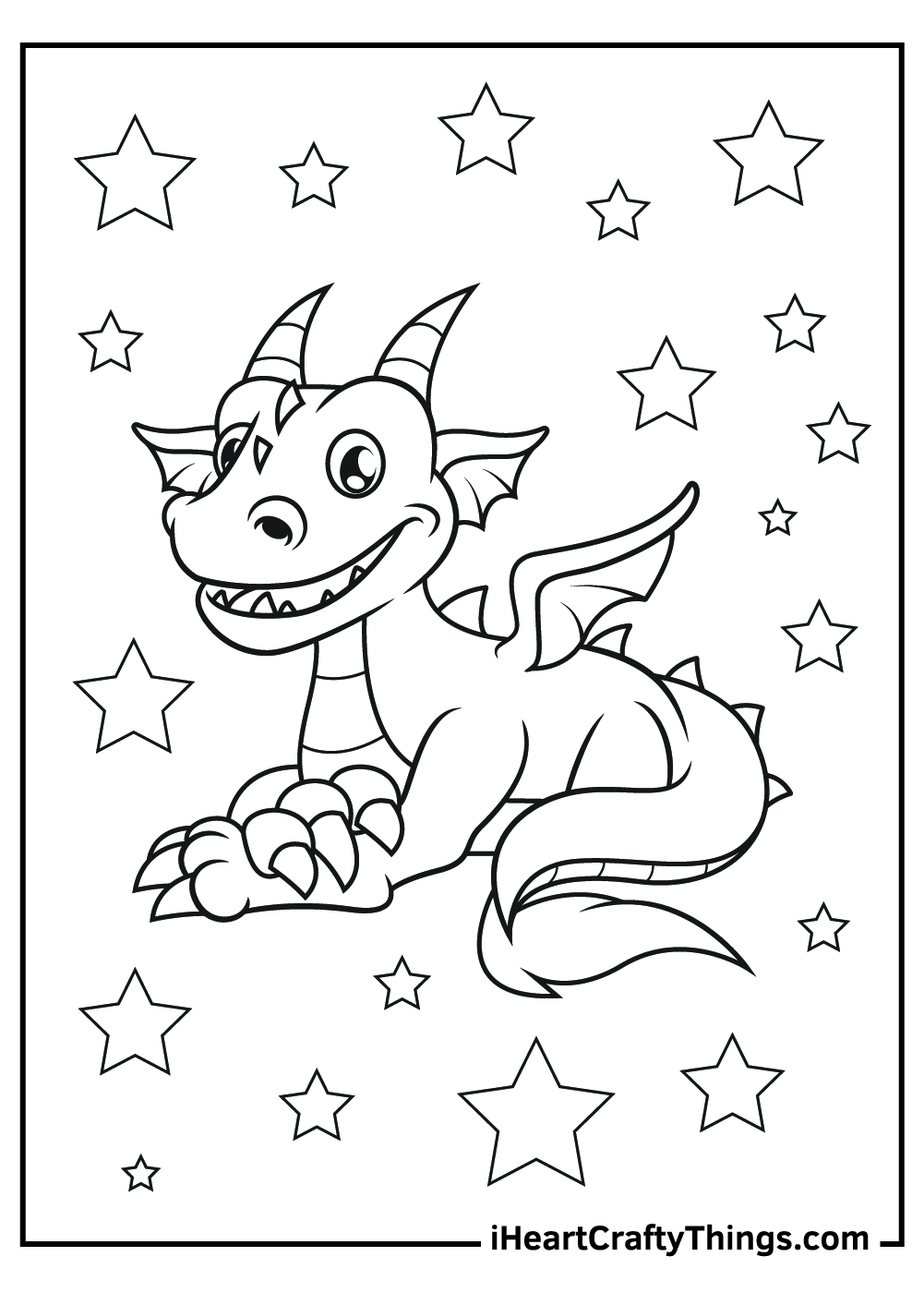 Dragon coloring pages free printables