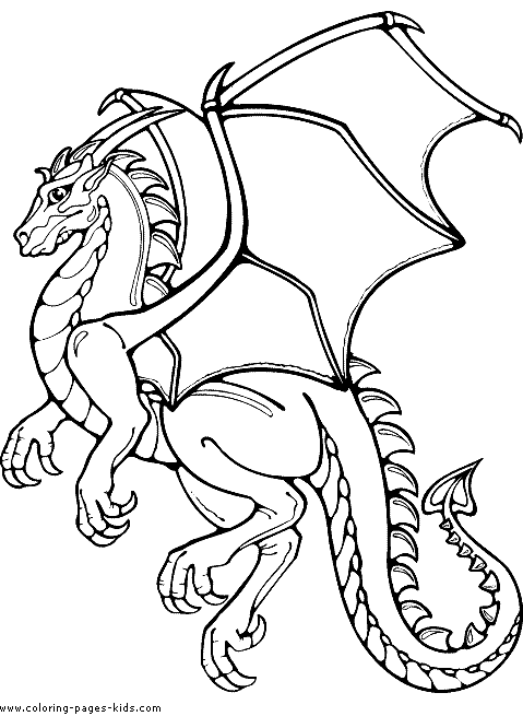 Dragon color page