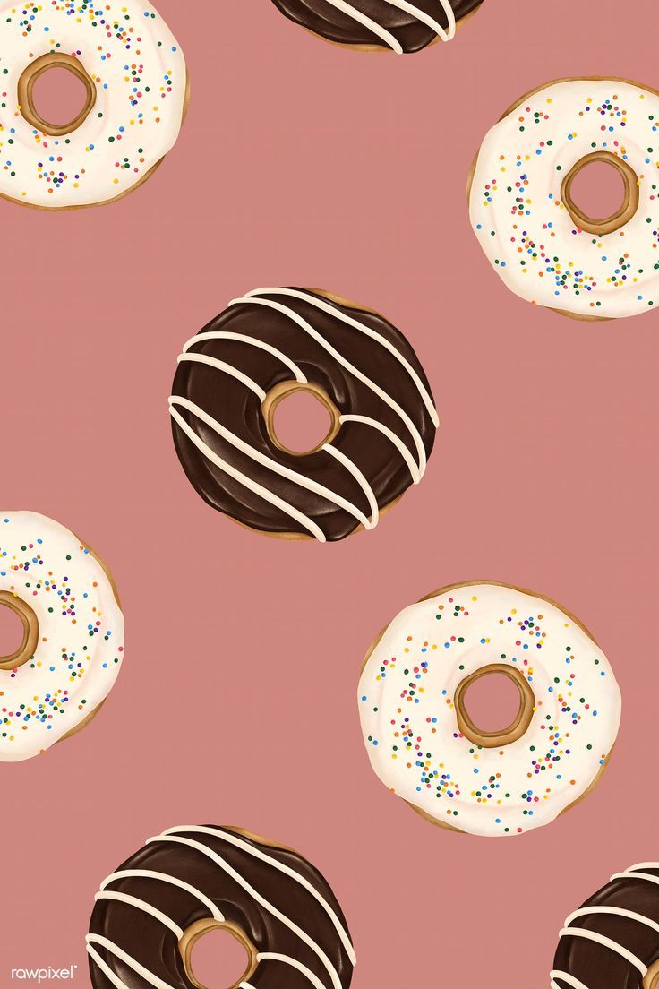 Doughnut aesthetic wallpaper cute food wallpaper cute patterns wallpaper donut drawing