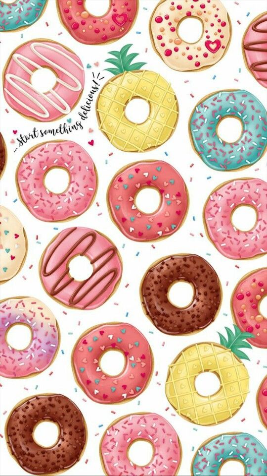 Pin by kim tee on wallpapers donut drawing food illustration art iphone wallpaper pattern