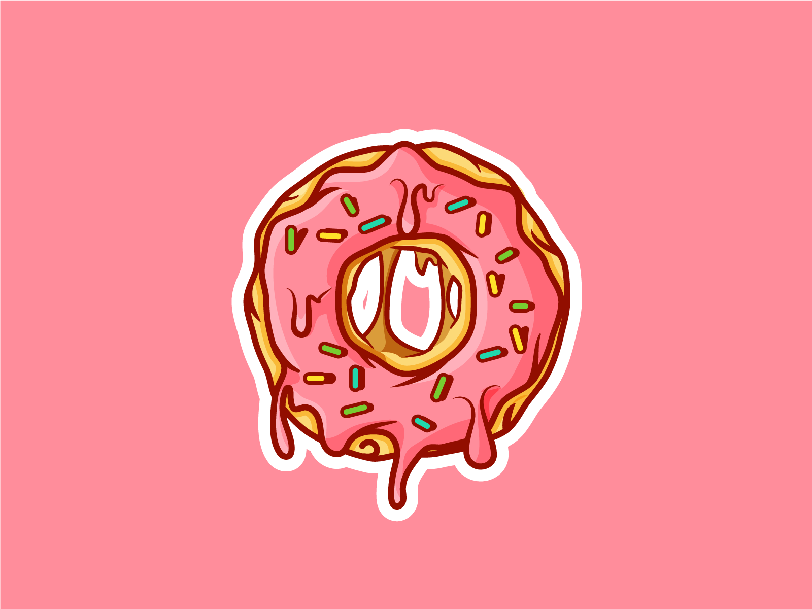 Donut drip wallpapers