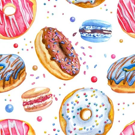 Donut background stock photos and images