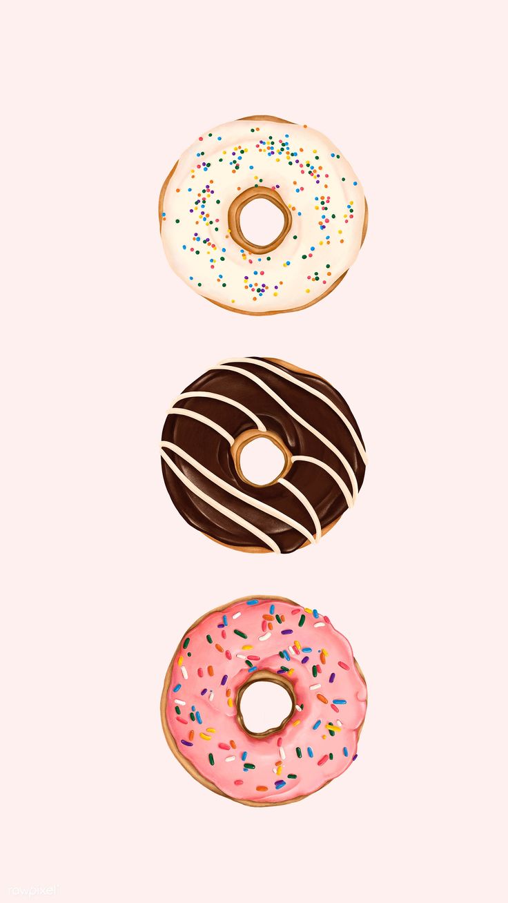 Doughnuts patterned on pink mobile phone wallpaper mockup free image by rawpixel noon donut drawing pink mobile free illustrations