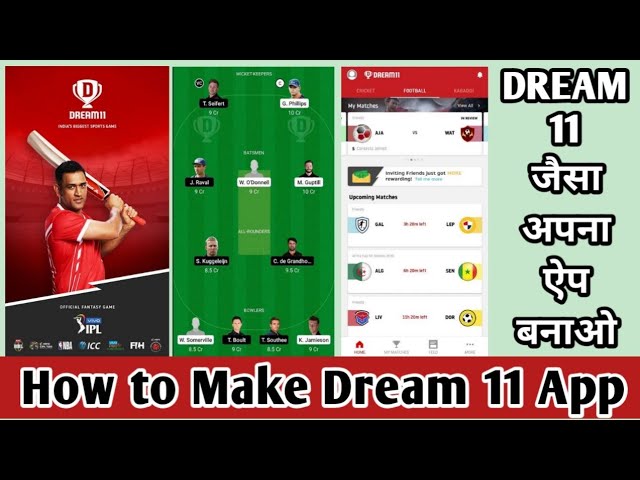 Make dream clone app dreamer â the fantasy cricket application android studio source code