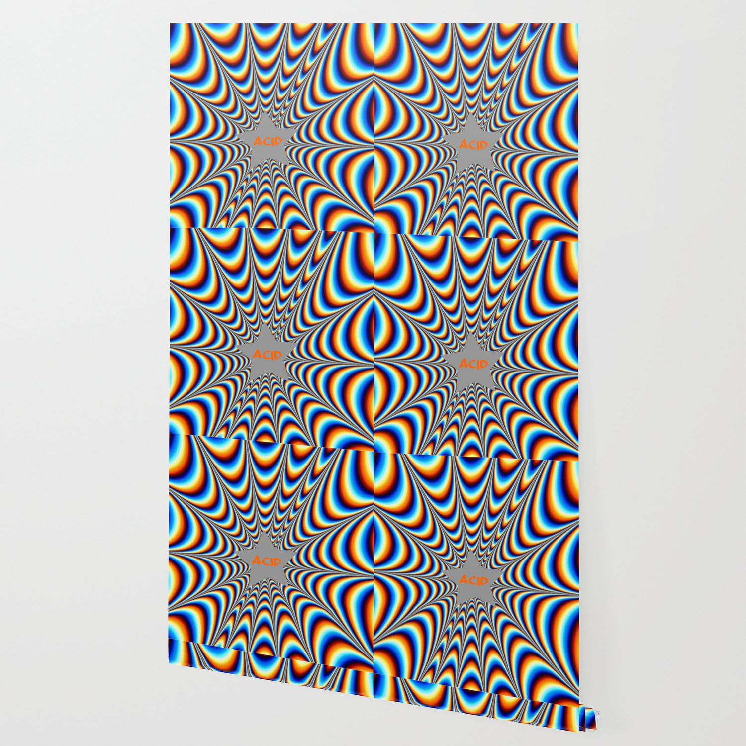Acid funky funny drippy design wallpaper by wordart
