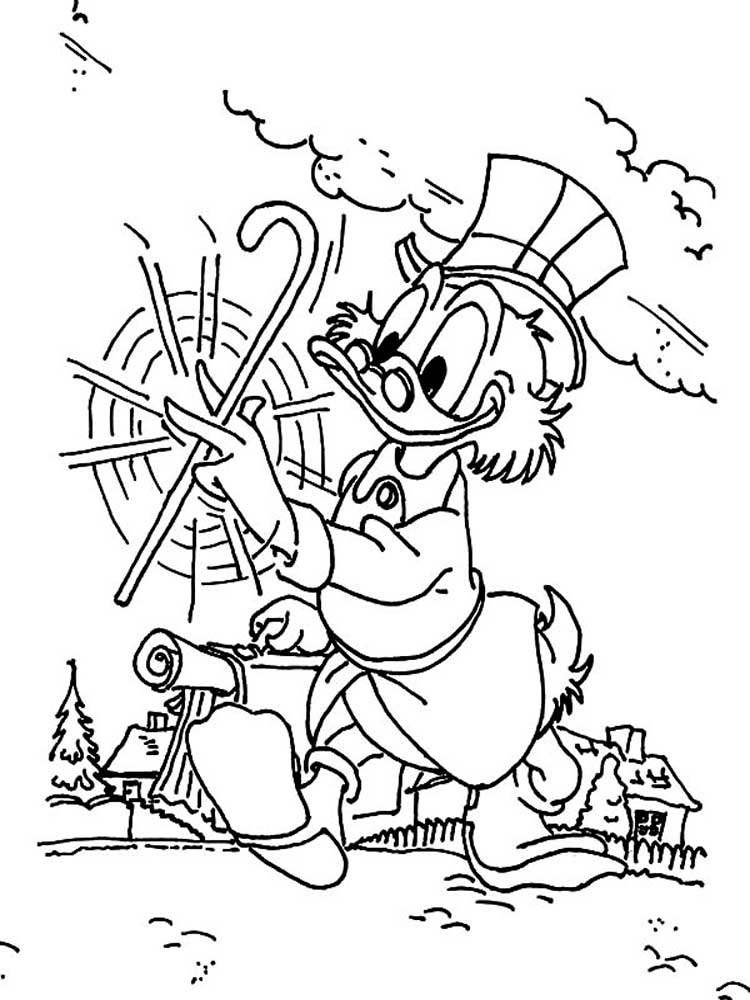 Ducktales coloring pages