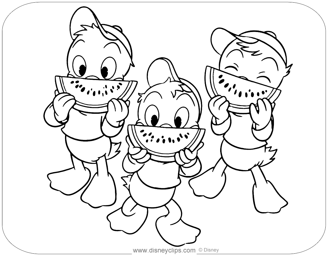 Printable ducktales coloring pages