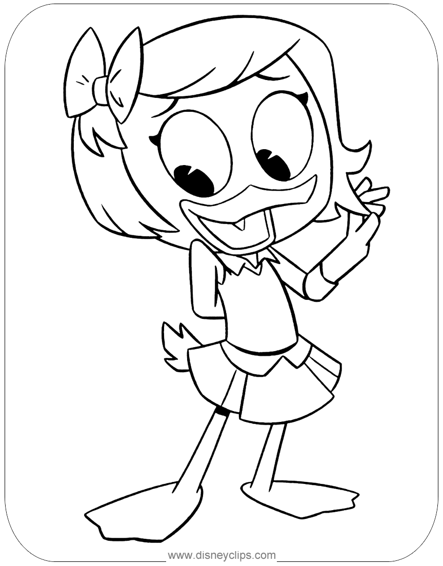 New ducktales coloring pages