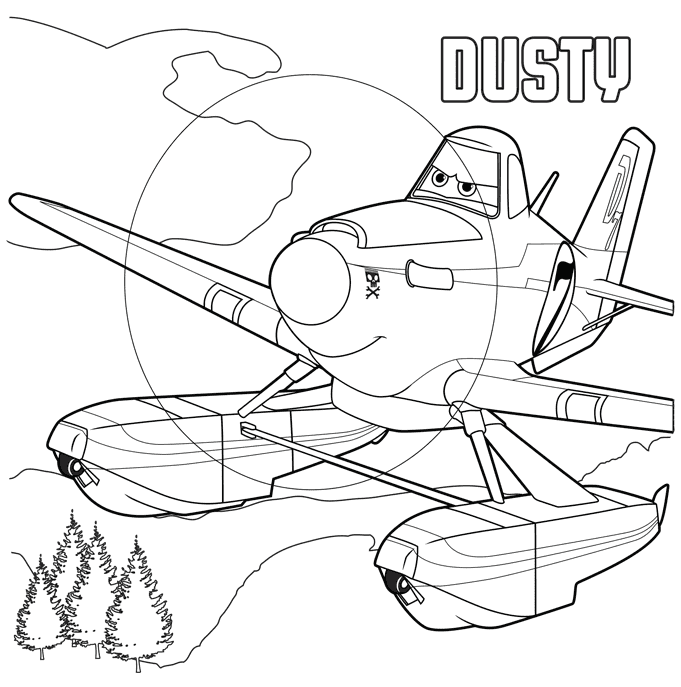 Planes coloring pages printable for free download