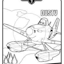 Dusty crophopper coloring pages