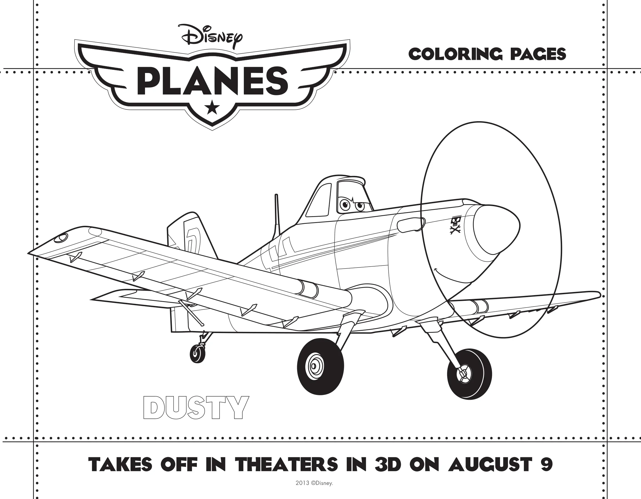 Planes activity pages and coloring sheets