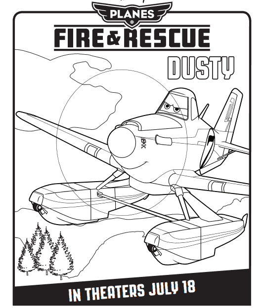 Planes fire and rescue free printables coloring pages