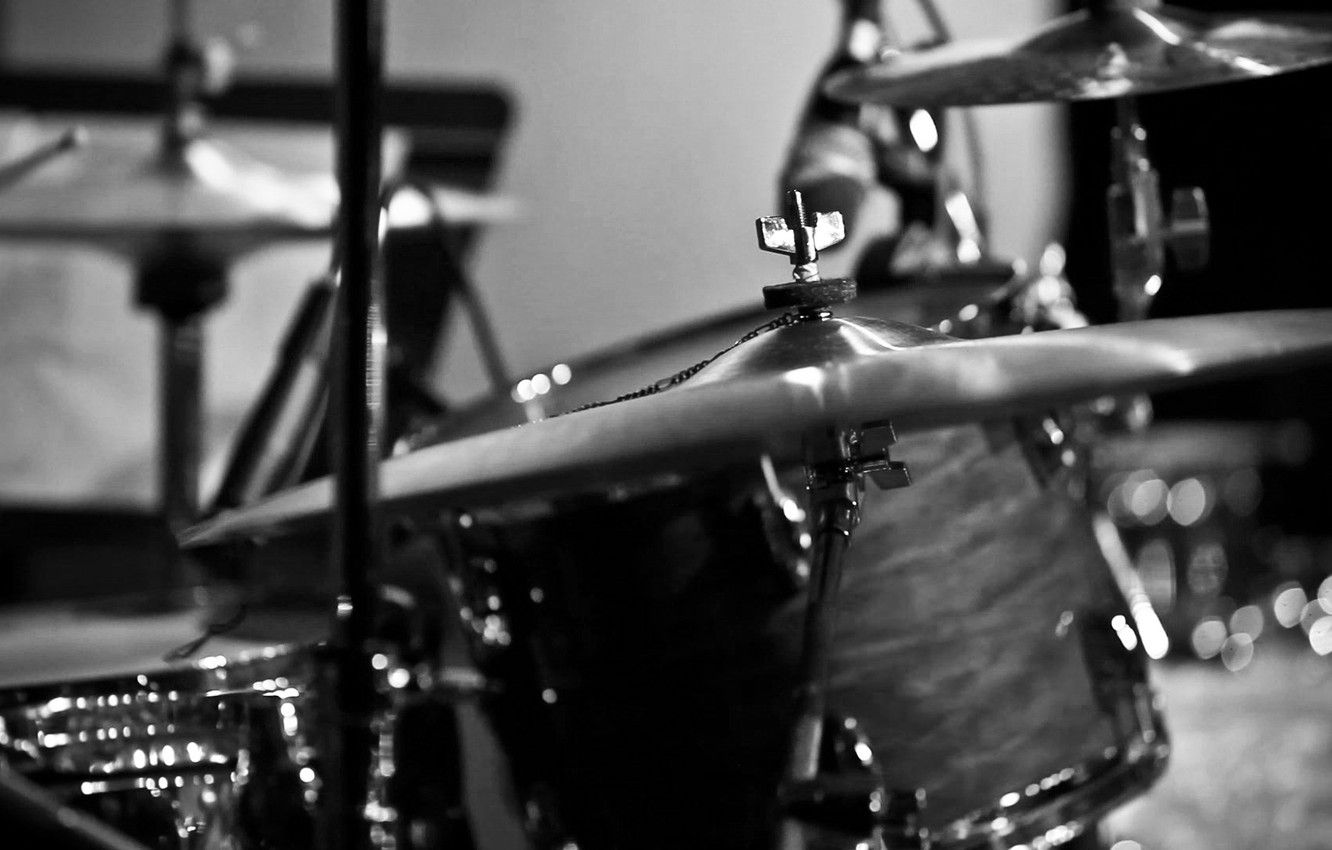 Drum black and white wallpapers