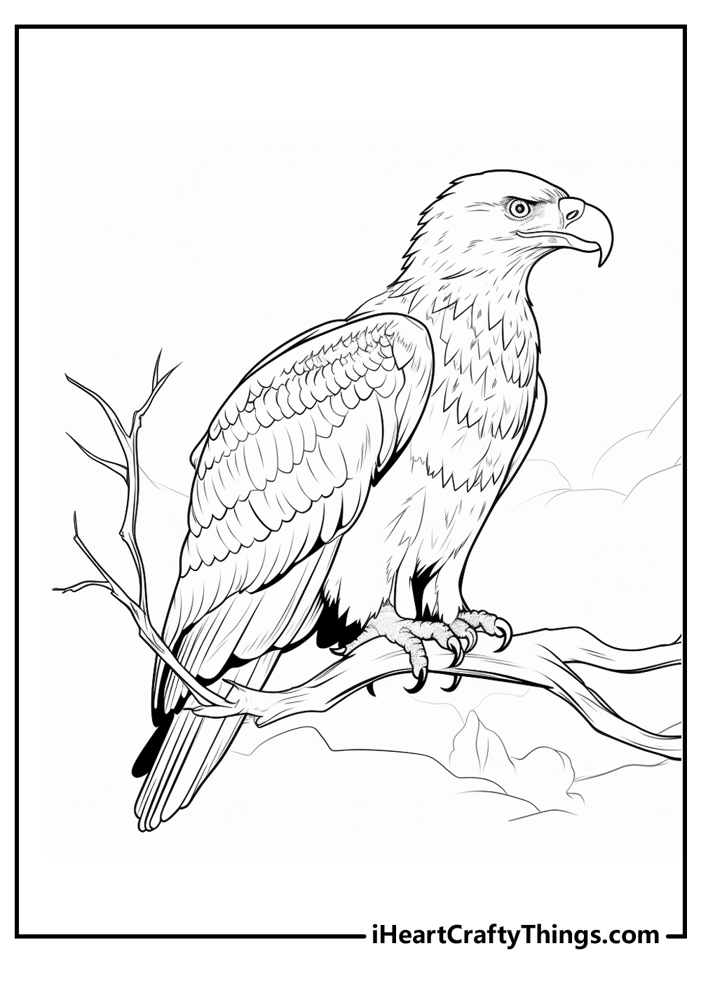 Bald eagle coloring pages updated