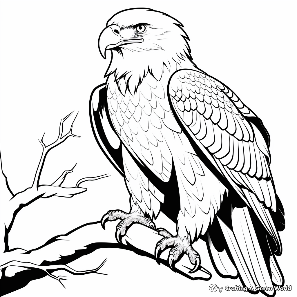 American eagle coloring pages