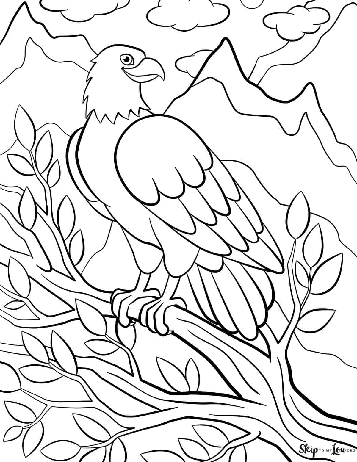 Bald eagle coloring pages skip to my lou