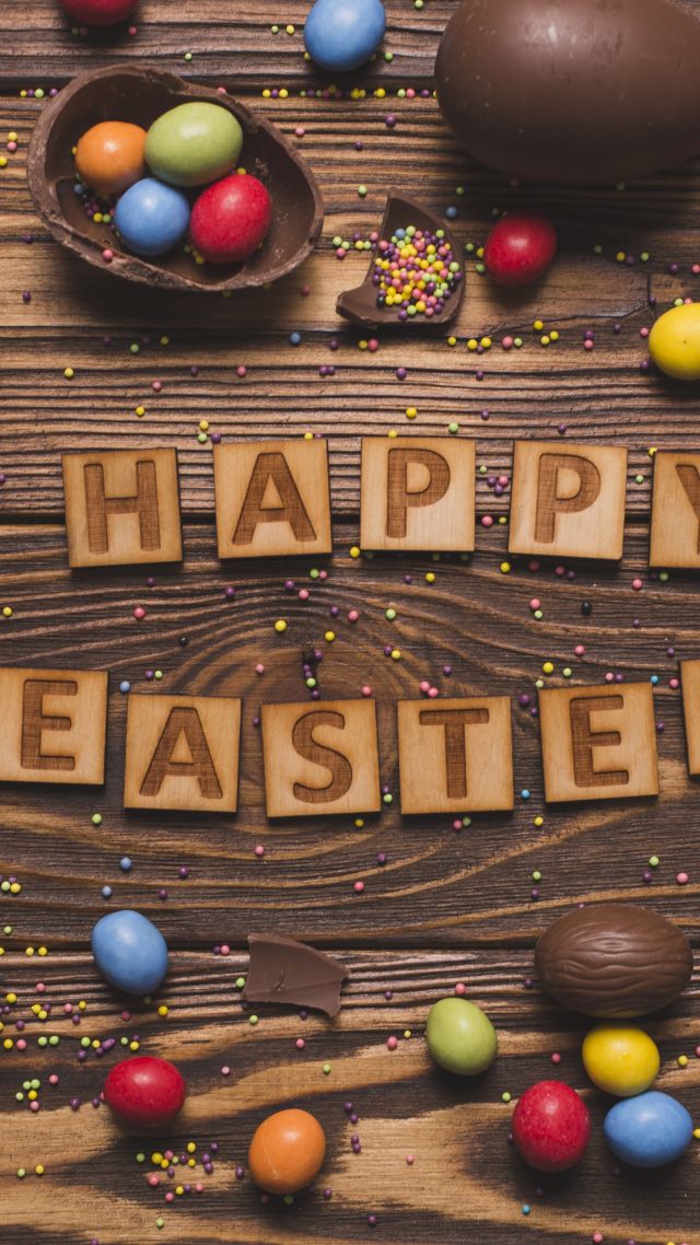 Wallpaper easter eggs candy chocolate k holidays