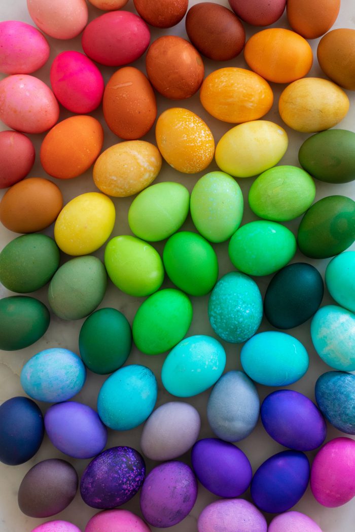 How to dye easter eggs with food coloring colors