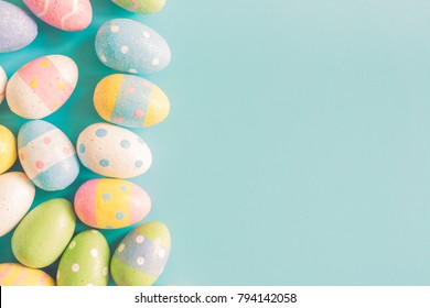 Pastel easter eggs wallpaper images stock photos vectors