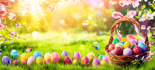 Easter scene stock photos pictures royalty